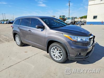 Czwarte zdjęcie samochodu z boku: 2016 TOYOTA HIGHLANDER XLE VIN:5TDJKRFH2GS343139 - miniatura