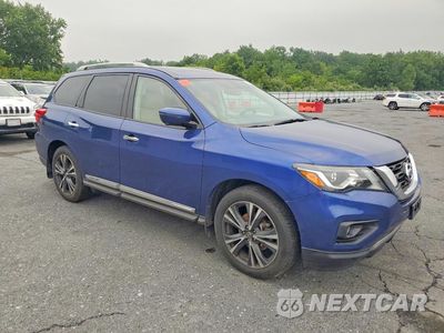 Czwarte zdjęcie samochodu z boku: 2018 NISSAN PATHFINDER PLATINUM VIN:5N1DR2MN0JC620741 - miniatura