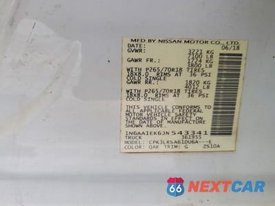 Zdjęcie 12 z 12 samochodu: 2018 NISSAN TITAN S VIN:1N6AA1EK6JN543341 - miniatura
