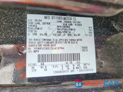 Zdjęcie 13 z 13 samochodu: 2005 FORD EXPEDITION EDDIE BAUER VIN:1FMFU18515LA10784 - miniatura