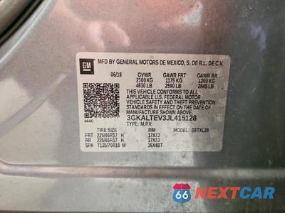 Zdjęcie 13 z 13 samochodu: 2018 GMC TERRAIN SLE VIN:3GKALTEV3JL415128 - miniatura