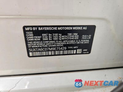 Zdjęcie 12 z 12 samochodu: 2021 BMW X5 XDRIVE45E VIN:5UXTA6C07M9E75429 - miniatura