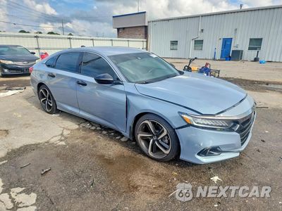 Czwarte zdjęcie samochodu z boku: 2022 HONDA ACCORD SPORT VIN:1HGCV1F36NA108065 - miniatura