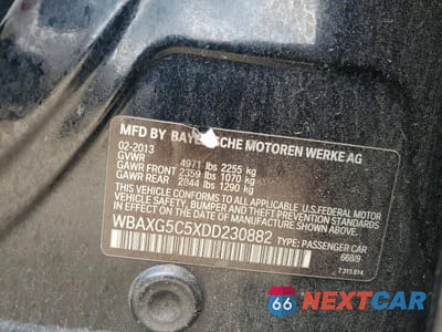 Zdjęcie 12 z 12 samochodu: 2013 BMW 528 I VIN:WBAXG5C5XDD230882 - miniatura