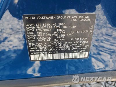 Zdjęcie 14 z 14 samochodu: 2025 VOLKSWAGEN ATLAS SE VIN:1V2WR2CA9SC541676 - miniatura