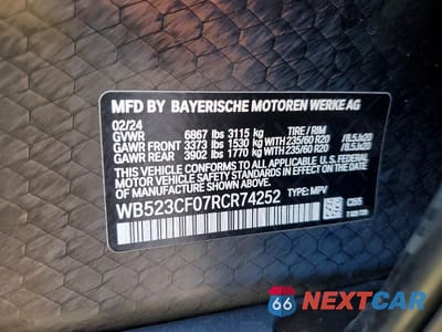 Zdjęcie 13 z 13 samochodu: 2024 BMW IX XDRIVE50 VIN:WB523CF07RCR74252 - miniatura