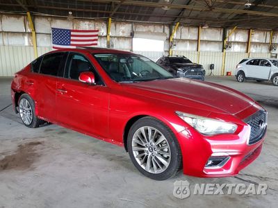 Czwarte zdjęcie samochodu z boku: 2021 INFINITI Q50 LUXE VIN:JN1EV7BP4MM704570 - miniatura