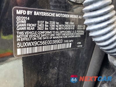 Zdjęcie 13 z 13 samochodu: 2014 BMW X3 XDRIVE28I VIN:5UXWX9C56E0D38903 - miniatura