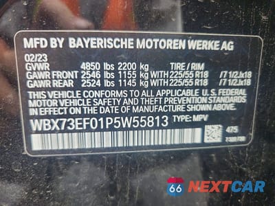 Zdjęcie 13 z 13 samochodu: 2023 BMW X1 XDRIVE28I VIN:WBX73EF01P5W55813 - miniatura