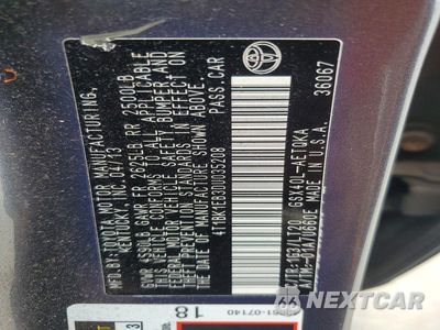 Zdjęcie 12 z 12 samochodu: 2013 TOYOTA AVALON XLE TOURING VIN:4T1BK1EB3DU035208 - miniatura