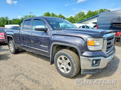 Czwarte zdjęcie samochodu z boku: 2014 GMC SIERRA K1500 SLT VIN:1GTV2VEC2EZ358851 - miniatura