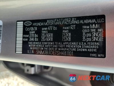 Zdjęcie 13 z 13 samochodu: 2025 HYUNDAI TUCSON SEL VIN:5NMJB3DE7SH481101 - miniatura