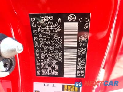 Zdjęcie 13 z 13 samochodu: 2022 TOYOTA PRIUS LE VIN:JTDKAMFU1N3185673 - miniatura