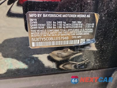 Zdjęcie 13 z 13 samochodu: 2020 BMW X3 XDRIVE30I VIN:5UXTY5C08LLE57948 - miniatura