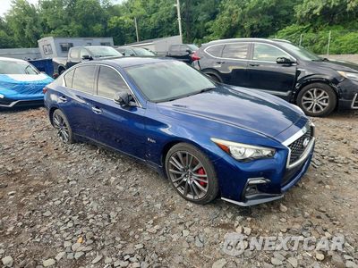 Czwarte zdjęcie samochodu z boku: 2018 INFINITI Q50 RED SPORT 400 VIN:JN1FV7AR7JM480312 - miniatura