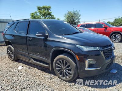 Czwarte zdjęcie samochodu z boku: 2022 CHEVROLET TRAVERSE RS VIN:1GNERJKW2NJ124251 - miniatura