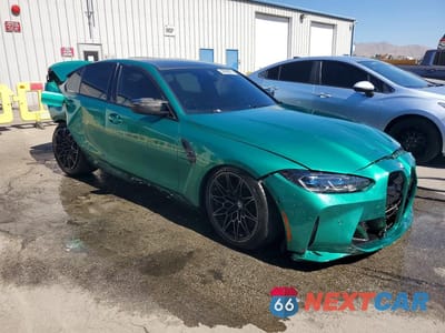 Czwarte zdjęcie samochodu z boku: 2024 BMW M3 COMPETITION VIN:WBS33AY00RFT18587 - miniatura