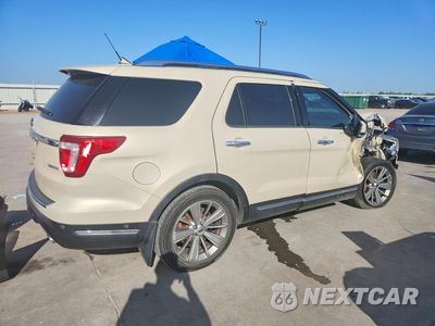 Trzecie zdjęcie samochodu z tyłu: 2018 FORD EXPLORER LIMITED VIN:1FM5K7FH1JGA79642 - miniatura