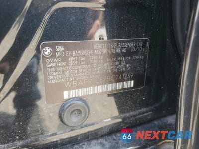 Zdjęcie 12 z 12 samochodu: 2011 BMW 528 I VIN:WBAFR1C57BC741239 - miniatura