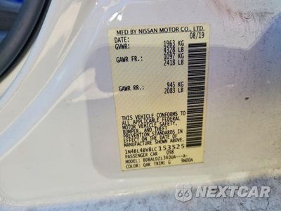 Zdjęcie 13 z 13 samochodu: 2020 NISSAN ALTIMA S VIN:1N4BL4BV8LC153525 - miniatura