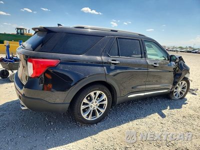 Trzecie zdjęcie samochodu z tyłu: 2021 FORD EXPLORER LIMITED VIN:1FMSK8FH1MGB52845 - miniatura