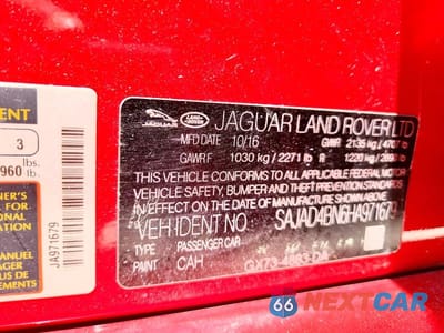 Zdjęcie 12 z 12 samochodu: 2017 JAGUAR XE PREMIUM VIN:SAJAD4BN6HA971679 - miniatura