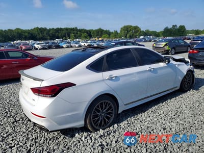 Trzecie zdjęcie samochodu z tyłu: 2018 GENESIS G80 SPORT VIN:KMHGN4JB7JU285485 - miniatura