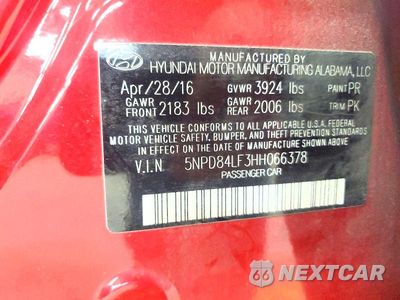 Zdjęcie 12 z 12 samochodu: 2017 HYUNDAI ELANTRA LIMITED VIN:5NPD84LF3HH066378 - miniatura