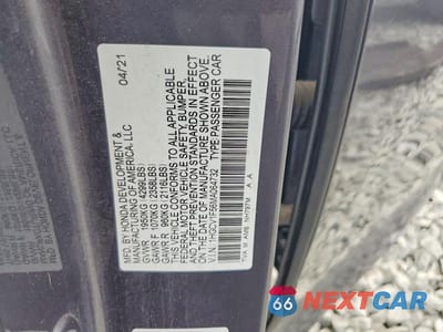 Zdjęcie 12 z 12 samochodu: 2021 HONDA ACCORD EXL VIN:1HGCV1F56MA064732 - miniatura