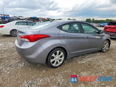 Trzecie zdjęcie samochodu z tyłu: 2013 HYUNDAI ELANTRA LIMITED VIN:KMHDH4AE7DU635352 - miniatura