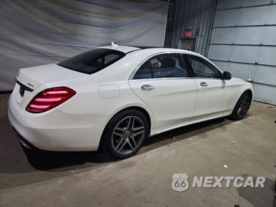 Trzecie zdjęcie samochodu z tyłu: 2019 MERCEDES-BENZ S 450 4MATIC VIN:WDDUG6EB4KA481951 - miniatura