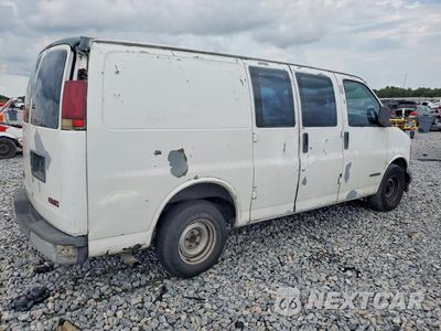 Trzecie zdjęcie samochodu z tyłu: 2001 GMC SAVANA 1500 DELIVERY VAN VIN:1GTFG15W411142758 - miniatura