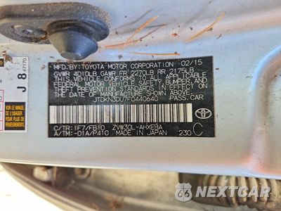 Zdjęcie 14 z 14 samochodu: 2015 TOYOTA PRIUS TWO VIN:JTDKN3DU7F0440640 - miniatura