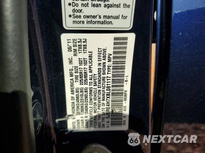 Zdjęcie 13 z 13 samochodu: 2011 HONDA CR-V EXL VIN:5J6RE4H7XBL081117 - miniatura