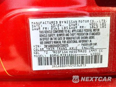 Zdjęcie 13 z 13 samochodu: 2025 NISSAN SENTRA SR VIN:3N1AB8DV4SY236875 - miniatura