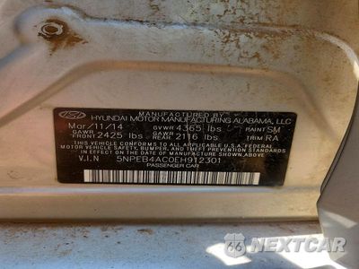 Zdjęcie 12 z 12 samochodu: 2014 HYUNDAI SONATA GLS VIN:5NPEB4AC0EH912301 - miniatura