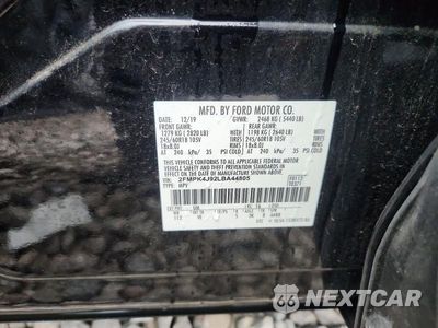 Zdjęcie 13 z 13 samochodu: 2020 FORD EDGE SEL VIN:2FMPK4J92LBA44805 - miniatura