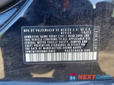 Zdjęcie 13 z 13 samochodu: 2024 VOLKSWAGEN JETTA SE VIN:3VW7M7BU0RM019053 - miniatura
