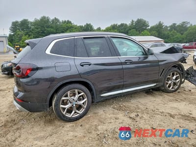 Trzecie zdjęcie samochodu z tyłu: 2023 BMW X3 XDRIVE30I VIN:WBX57DP05PN241664 - miniatura