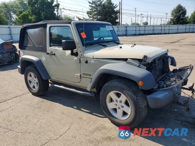 Czwarte zdjęcie samochodu z boku: 2018 JEEP WRANGLER SPORT VIN:1C4AJWAG8JL858140 - miniatura