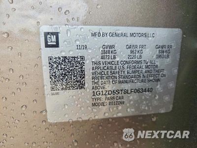 Zdjęcie 12 z 12 samochodu: 2020 CHEVROLET MALIBU LT VIN:1G1ZD5ST8LF063440 - miniatura