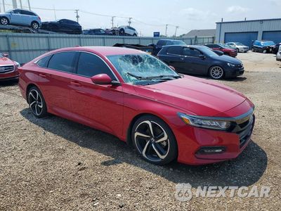 Czwarte zdjęcie samochodu z boku: 2018 HONDA ACCORD SPORT VIN:1HGCV1F34JA114456 - miniatura