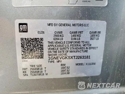 Zdjęcie 14 z 14 samochodu: 2026 CHEVROLET TRAVERSE LT VIN:1GNEVGKSXTJ263181 - miniatura