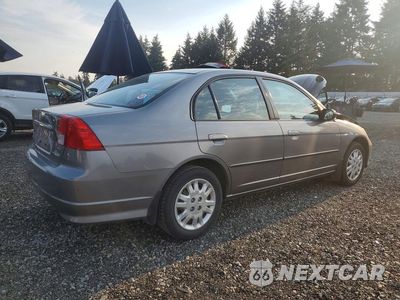 Trzecie zdjęcie samochodu z tyłu: 2004 HONDA CIVIC LX VIN:1HGES16504L018738 - miniatura