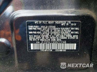 Zdjęcie 13 z 13 samochodu: 2016 SUBARU CROSSTREK LIMITED VIN:JF2GPALC9GH213144 - miniatura