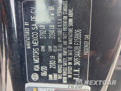 Zdjęcie 12 z 12 samochodu: 2020 KIA FORTE GT LINE VIN:3KPF34AD8LE258806 - miniatura