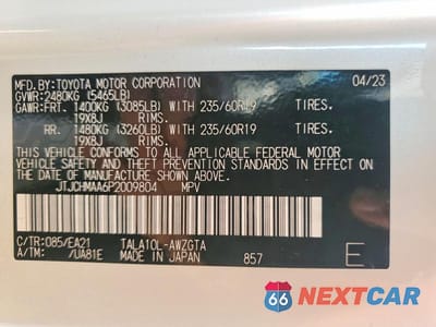 Zdjęcie 14 z 14 samochodu: 2023 LEXUS RX 350 PREMIUM VIN:JTJCHMAA6P2009804 - miniatura