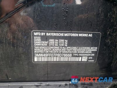 Zdjęcie 12 z 12 samochodu: 2023 BMW M340XI VIN:3MW49FF07P8D78668 - miniatura
