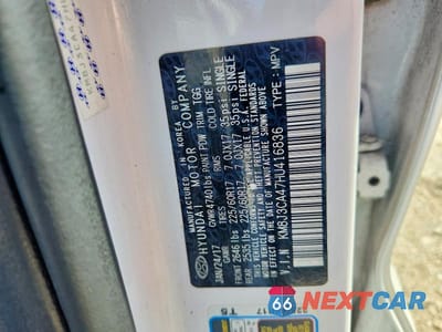 Zdjęcie 13 z 13 samochodu: 2017 HYUNDAI TUCSON SE VIN:KM8J3CA47HU416836 - miniatura