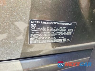 Zdjęcie 14 z 14 samochodu: 2023 BMW X6 XDRIVE40I VIN:5UXCY6C05P9P34612 - miniatura